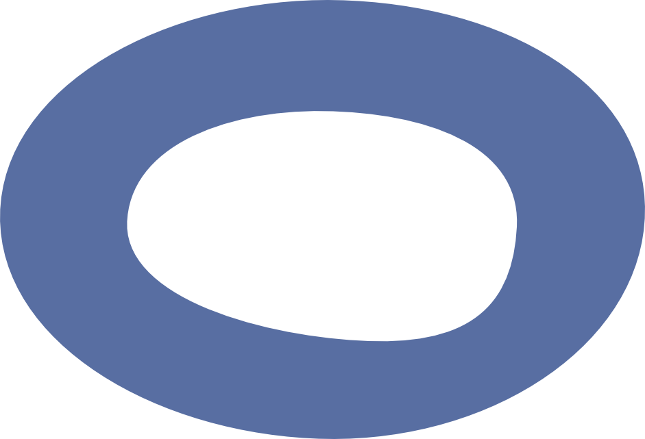 Cercle bleu abstrait