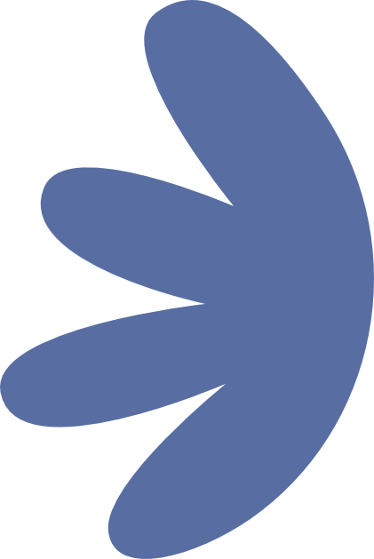 Fleur bleue abstraite